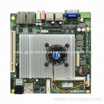 Industrial Mini-ITX Motherboard, Onboard P7550 CPU/DDR3/2GLAN/6COM/8USB/VGA/LVDS/Audio/12-24V DC In